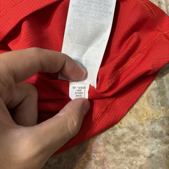 Nike MLB Shirt Mens 2XL Red Washington Nationals Baseballs Short Sleeve NKXI - Picture 7 of 9